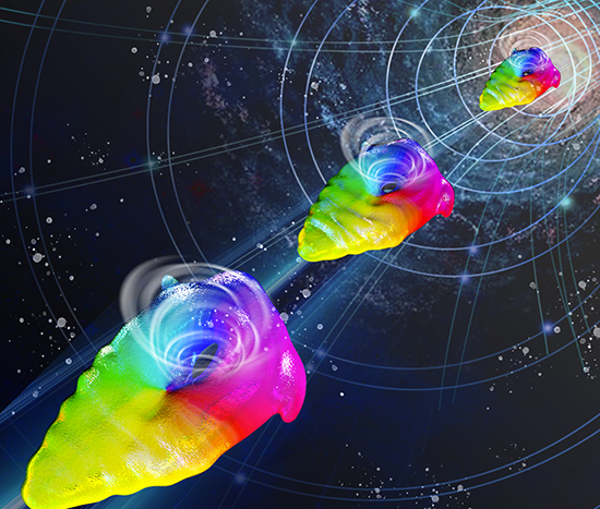 图1 携带光子横向轨道角动量的时空涡旋光场.